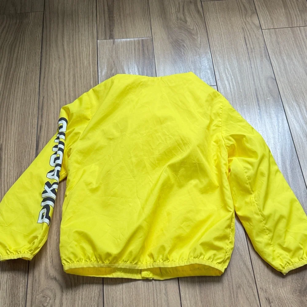 Pikachu Yellow Hooded Kids Jacket PRINT WINDBREAKER